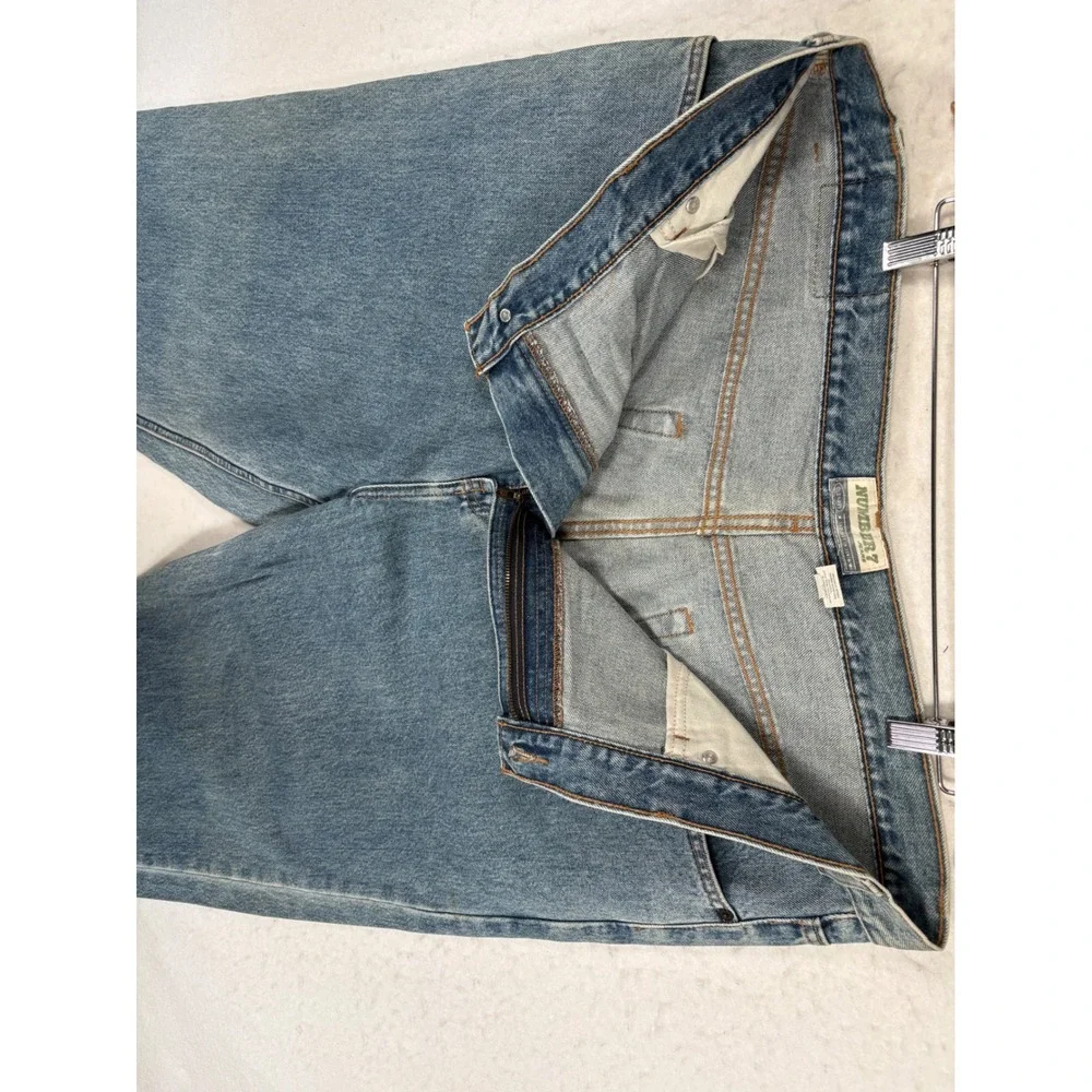 Vintage Old Navy Number 7 Blue Jeans Mens 44x32 Medium Wash Straight Leg Denim